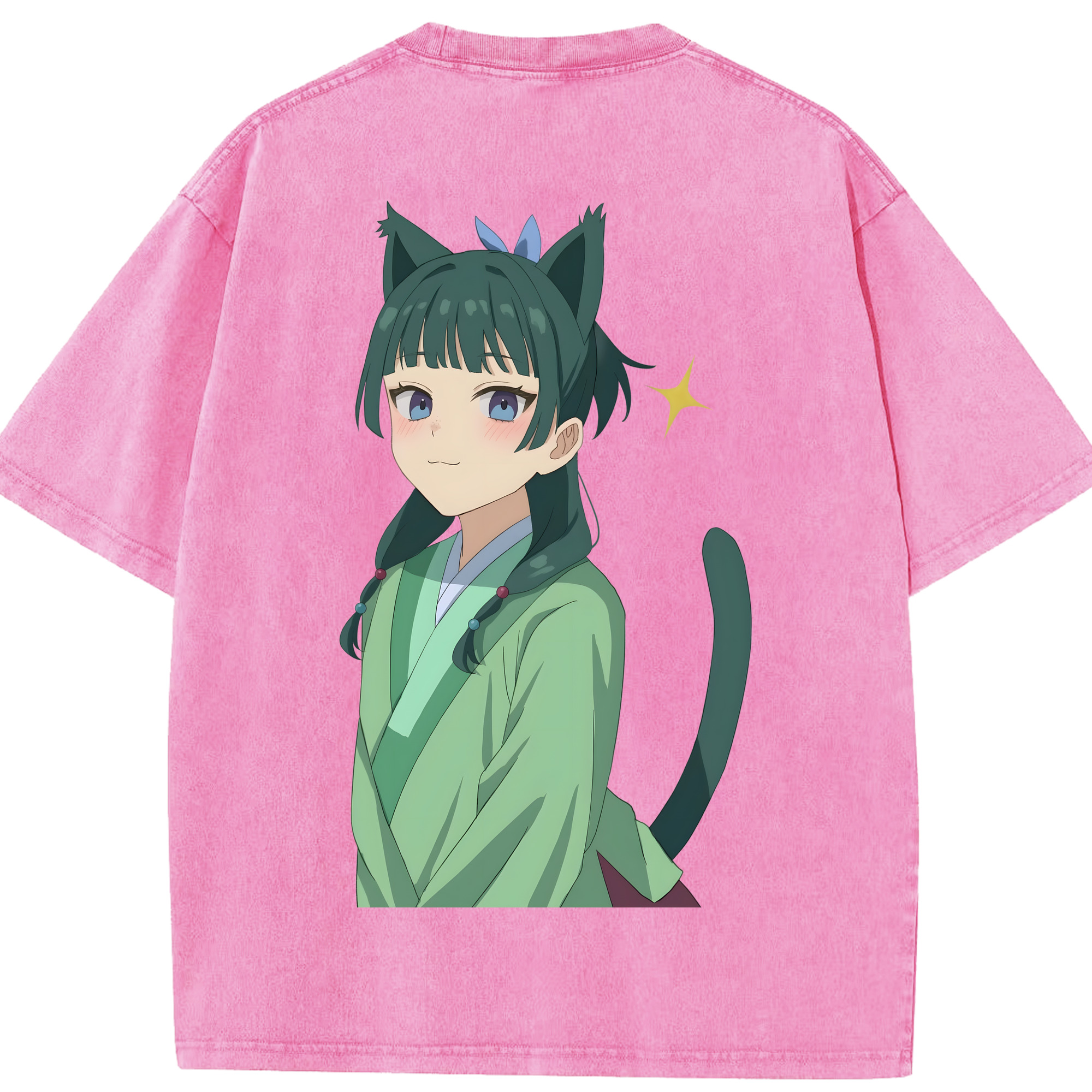 （画像用） 薬屋のひとりごと The Apothecary Diaries 綿100% ヴィンテージ風 半袖Tシャツ（背面プリント）